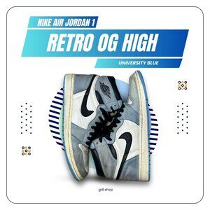 Nike Air Jordan 1 Retro OG High University Blue Size 7.5 Sneakers